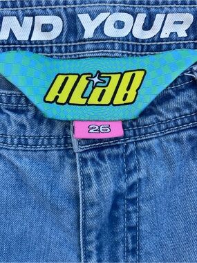 A.Lab Blue Denim Skater Jean Shorts